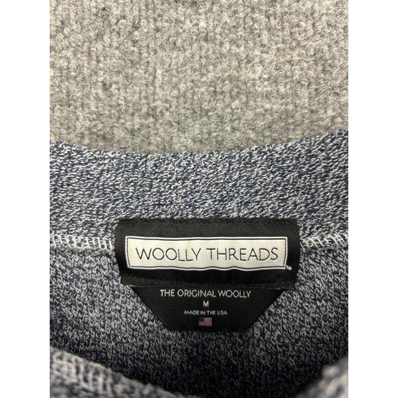 Gonzaga Bulldogs Sweater Mens Medium Gray NCAA Football Pullover Woolly Threads - Picture 2 of 6